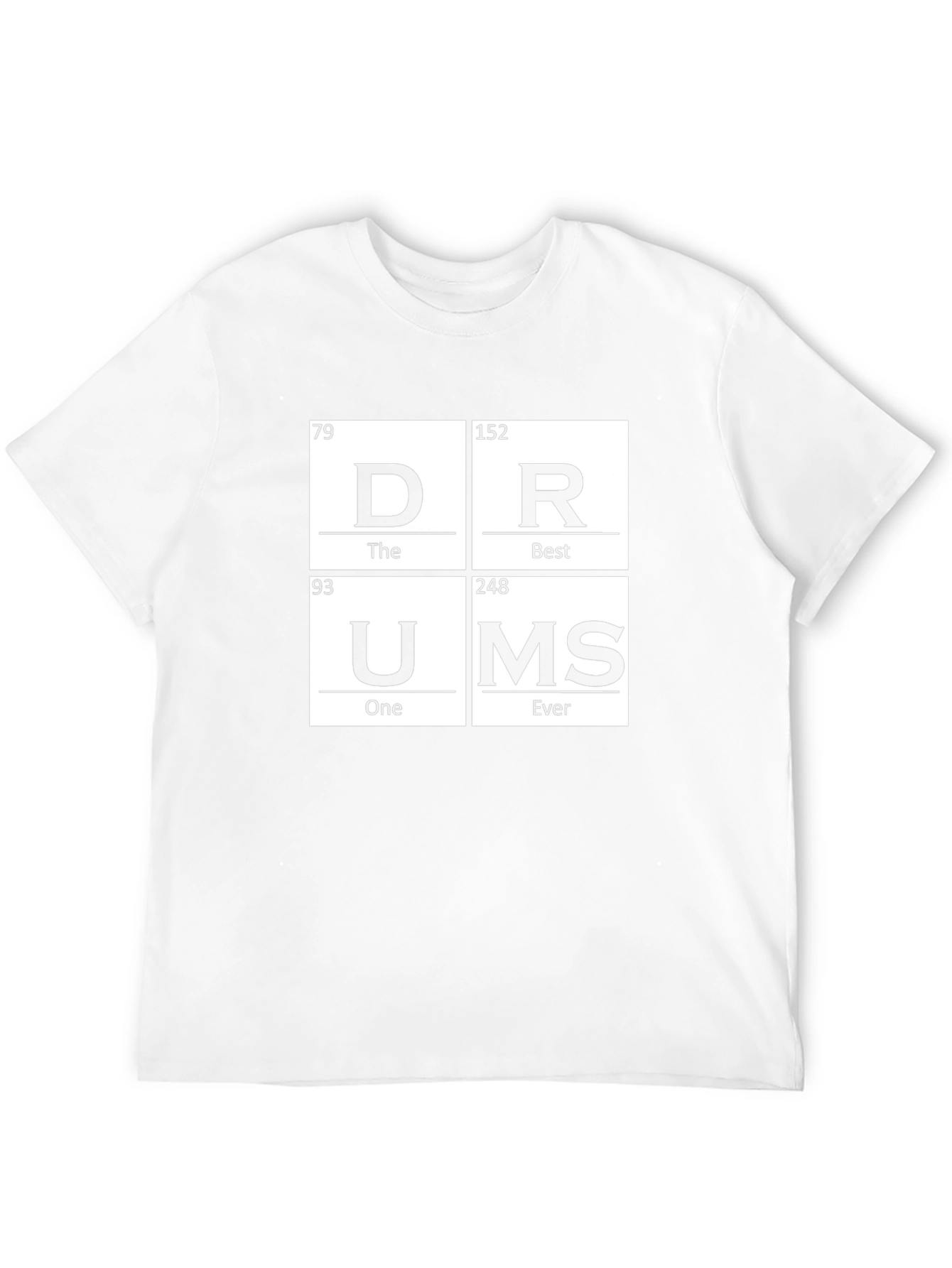 Periodic Table Drums T-Shirt - Musician Graphic Tee