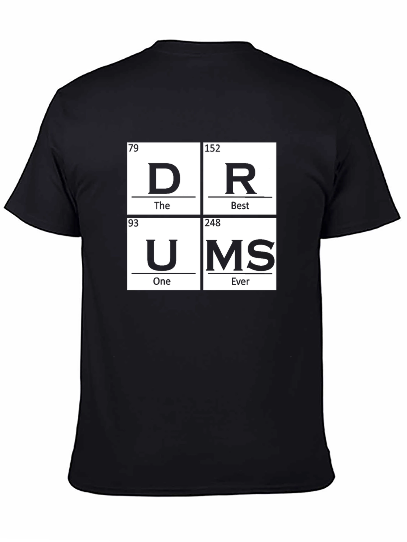 Periodic Table Drums T-Shirt - Musician Graphic Tee