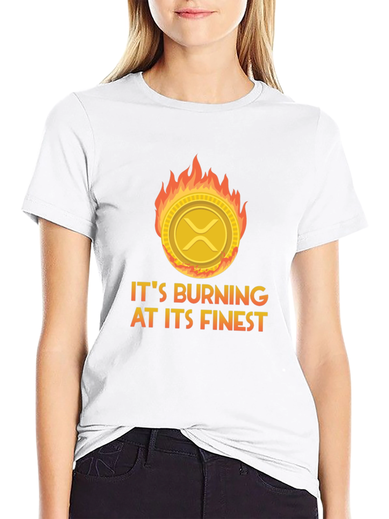 Burning Crypto T-Shirt: XRP Burning at its Finest