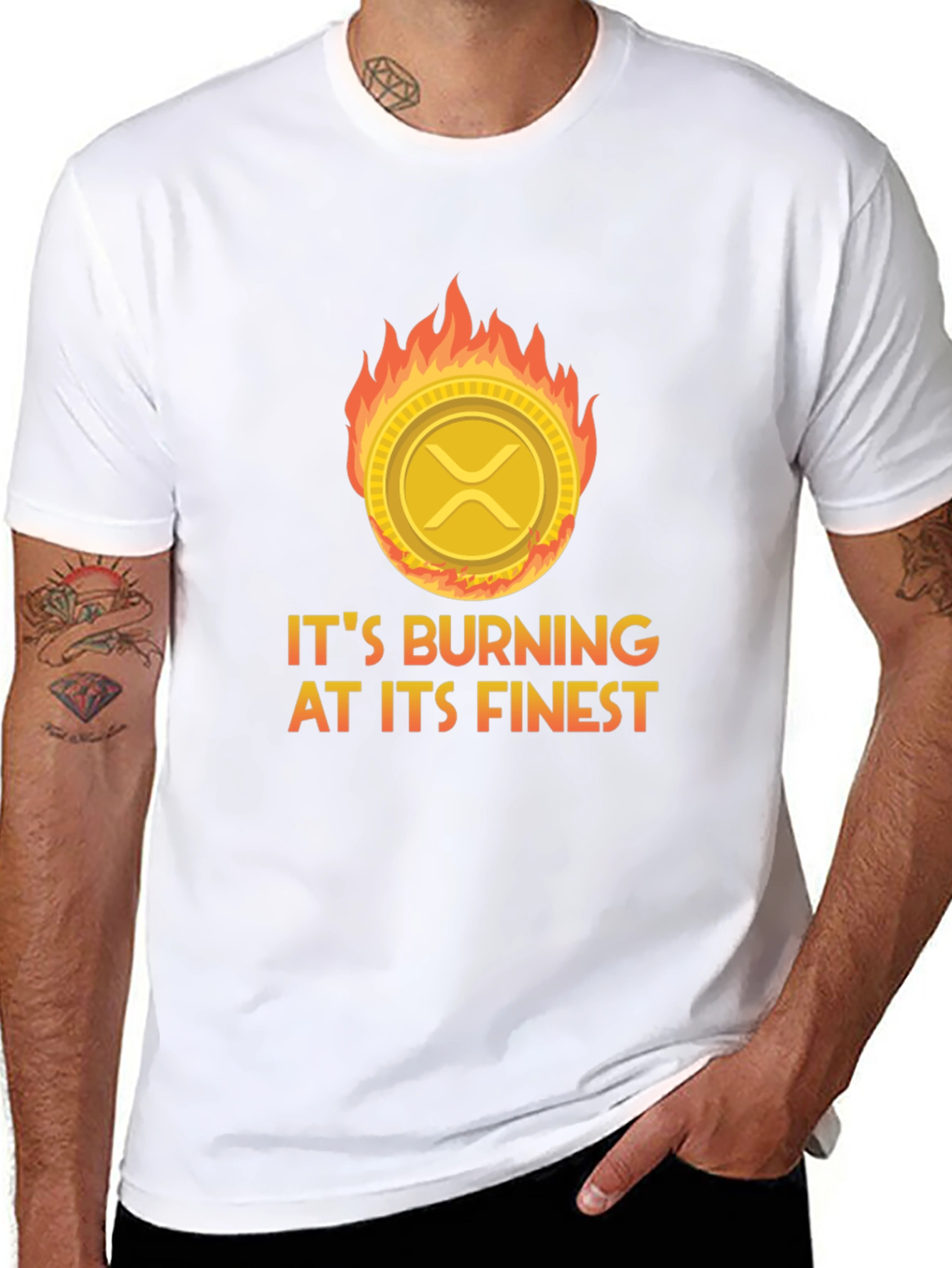 Burning Crypto T-Shirt: XRP Burning at its Finest