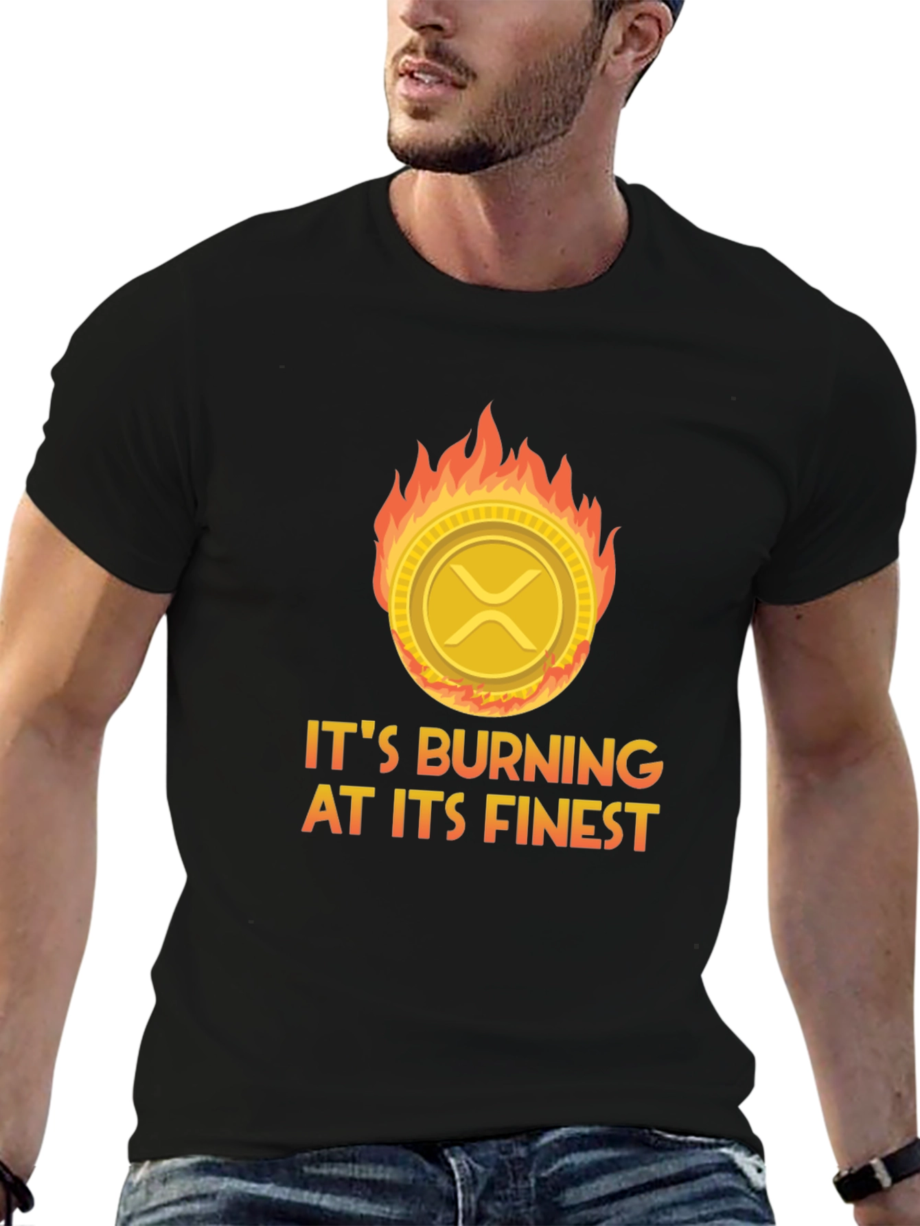 Burning Crypto T-Shirt: XRP Burning at its Finest