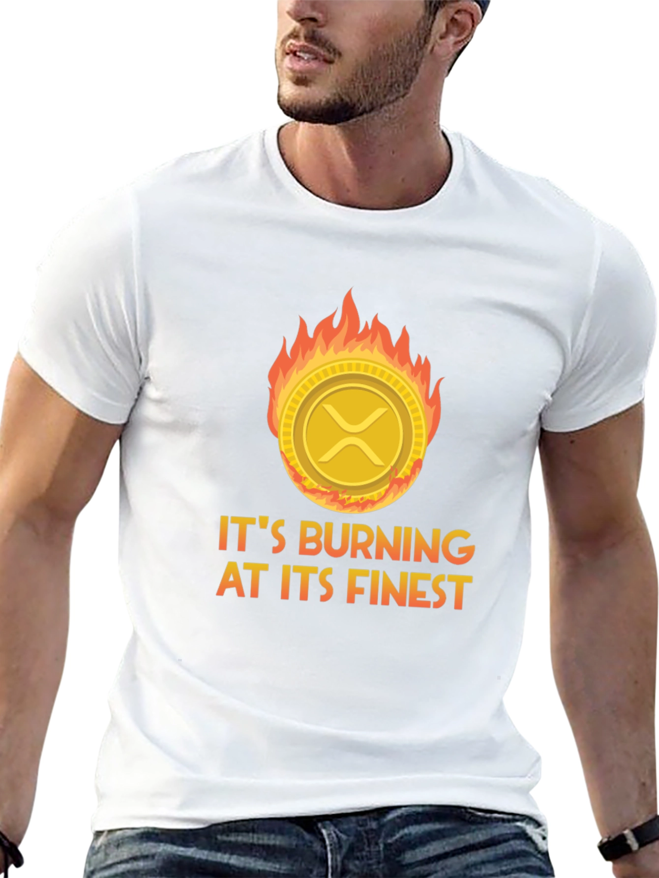 Burning Crypto T-Shirt: XRP Burning at its Finest