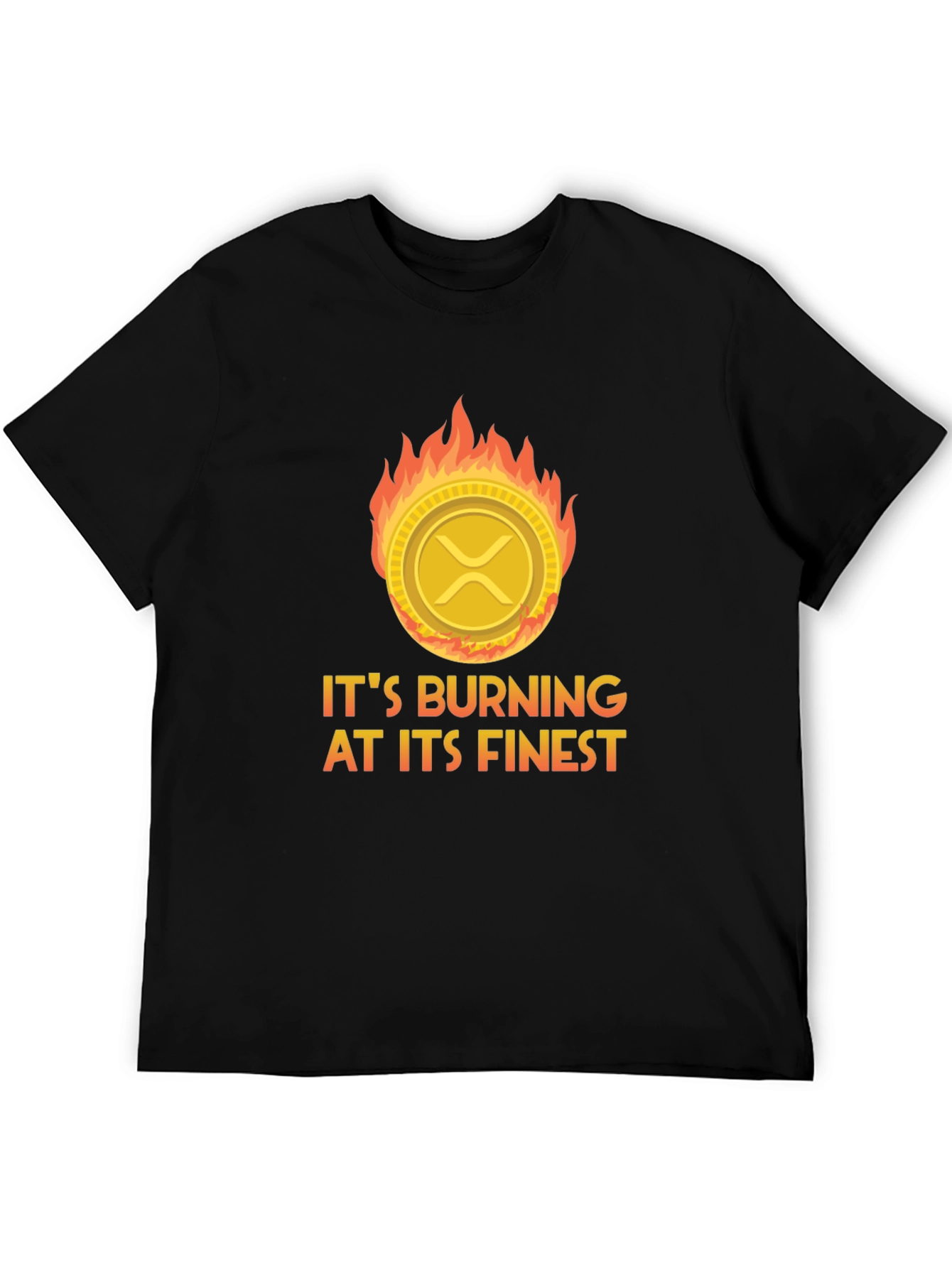 Burning Crypto T-Shirt: XRP Burning at its Finest