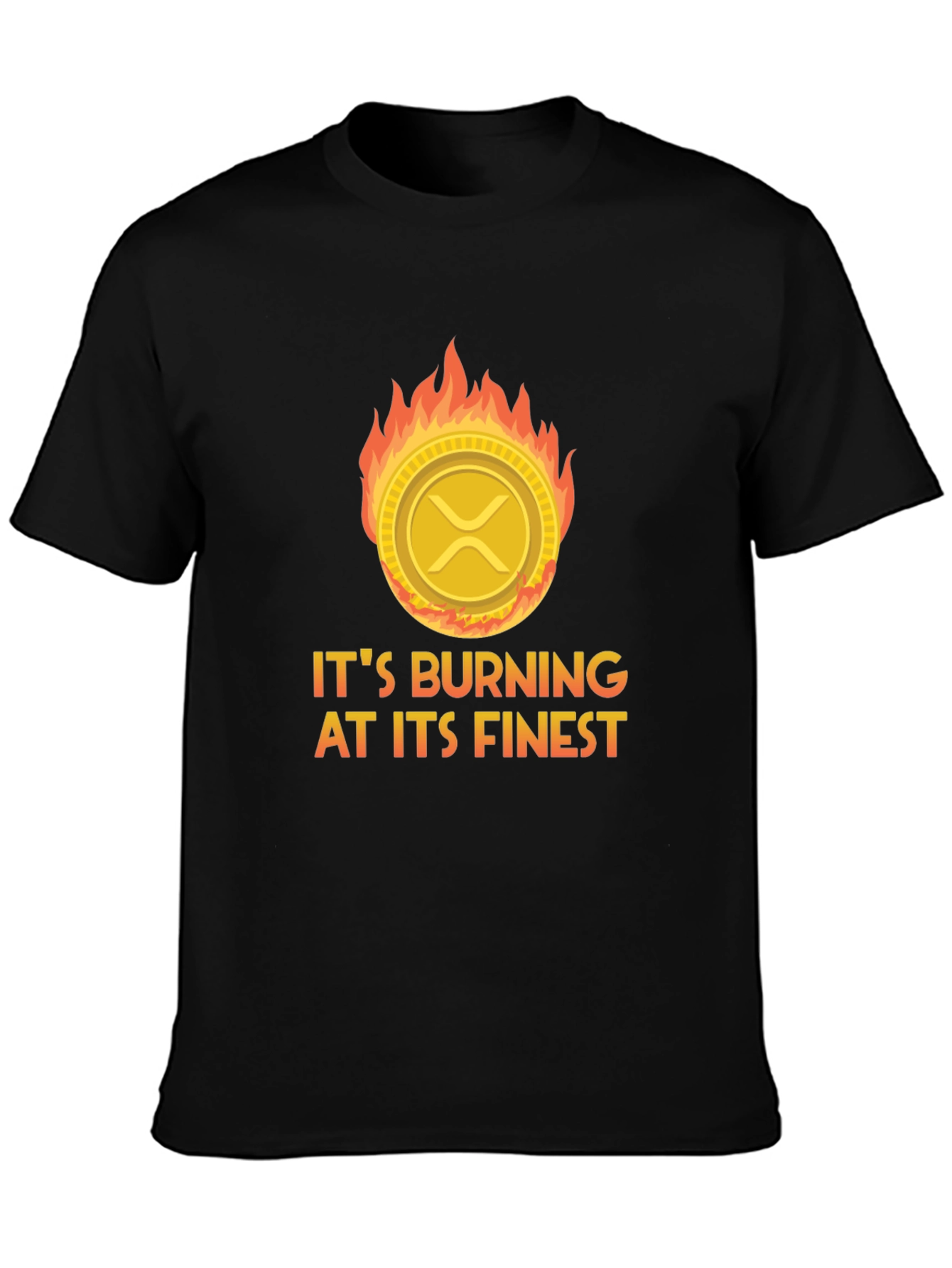 Burning Crypto T-Shirt: XRP Burning at its Finest
