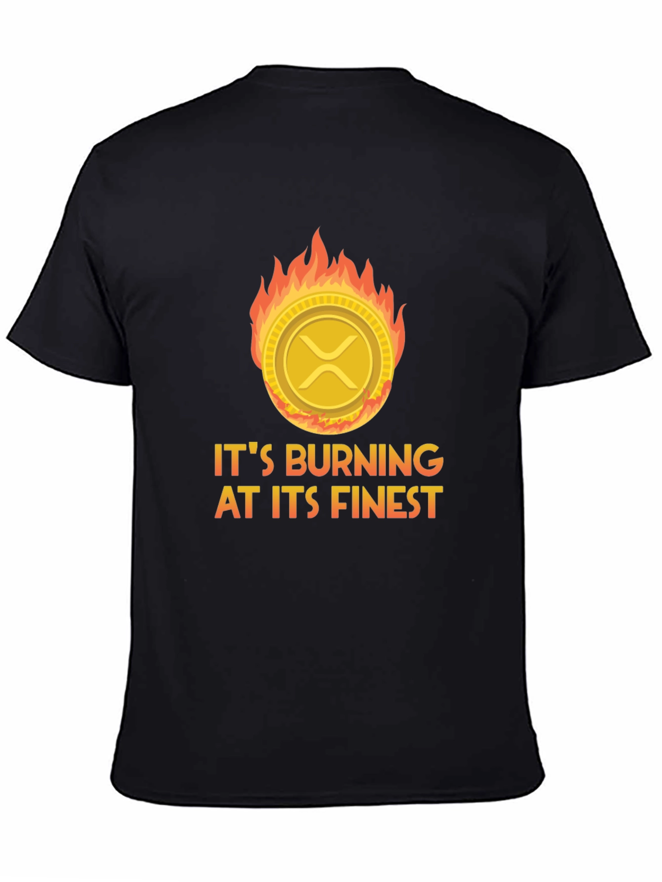 Burning Crypto T-Shirt: XRP Burning at its Finest