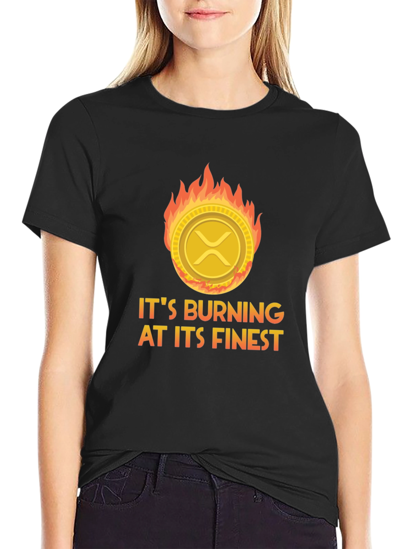 Burning Crypto T-Shirt: XRP Burning at its Finest