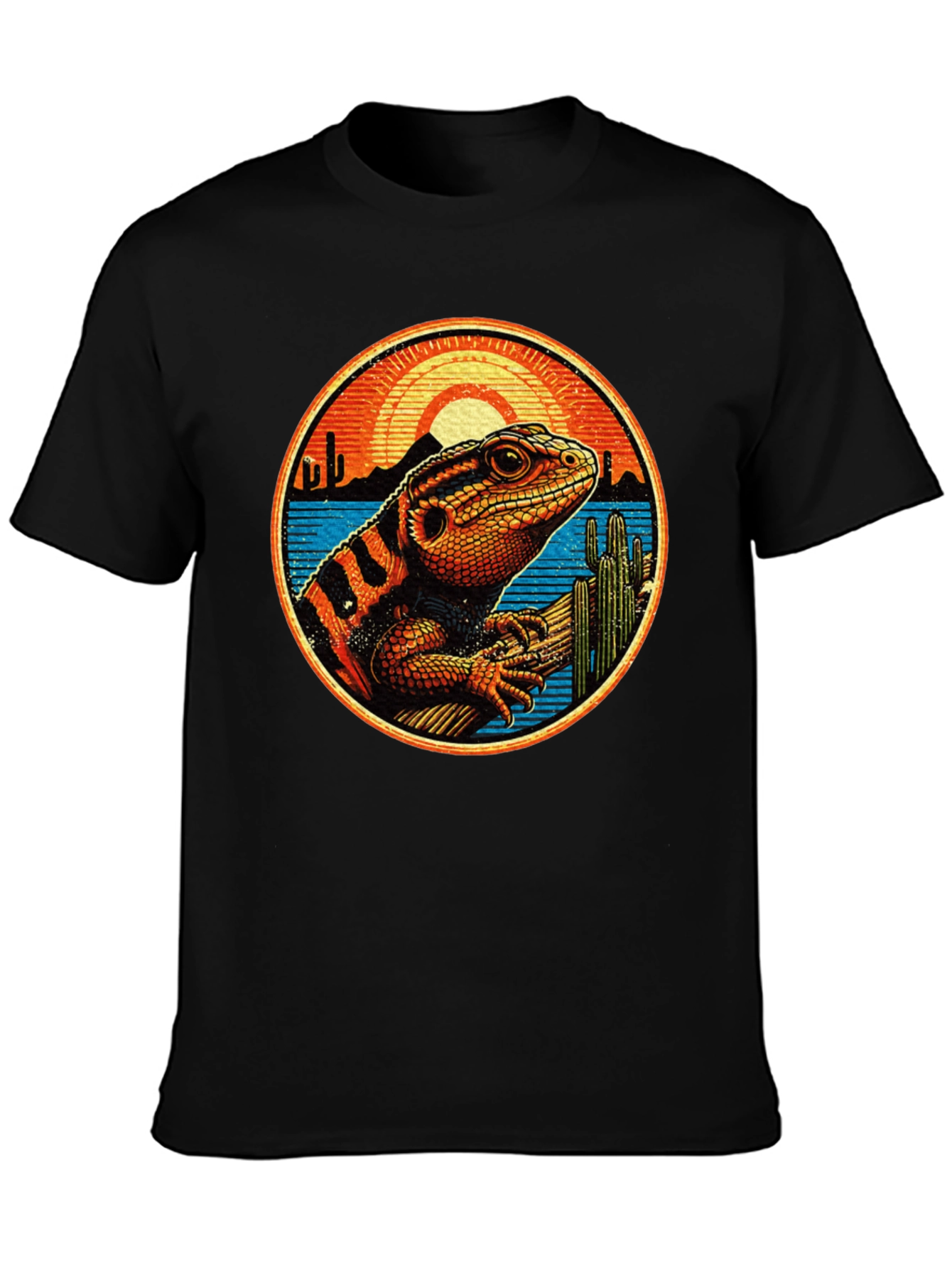 Lizard Desert Sunset Graphic Tee