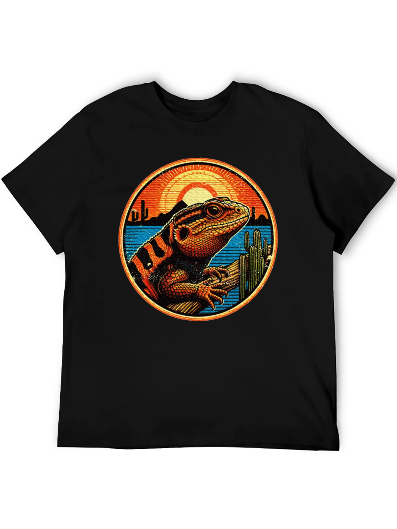 Lizard Desert Sunset Graphic Tee