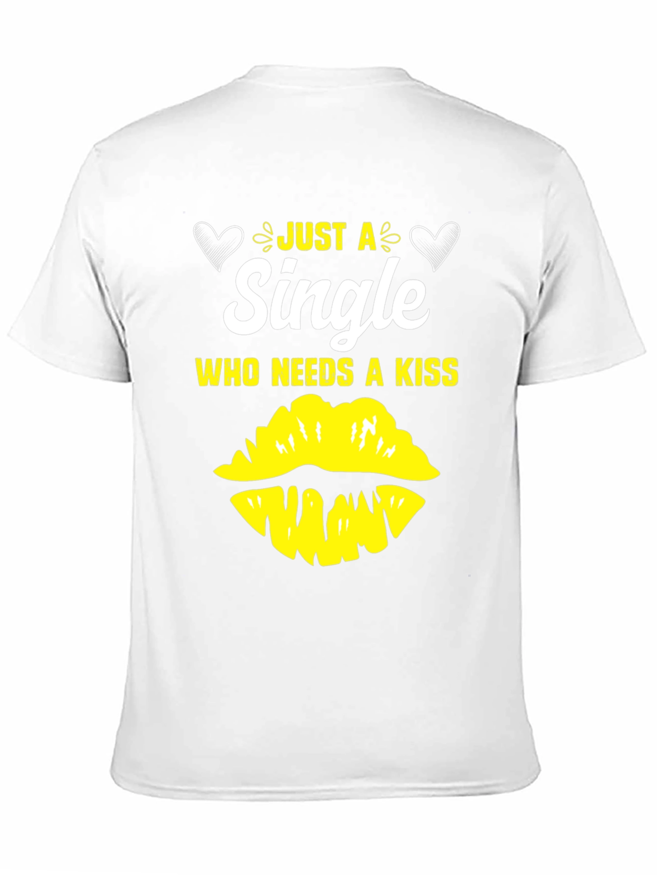 Single & Needs a Kiss Graphic Tee - Black