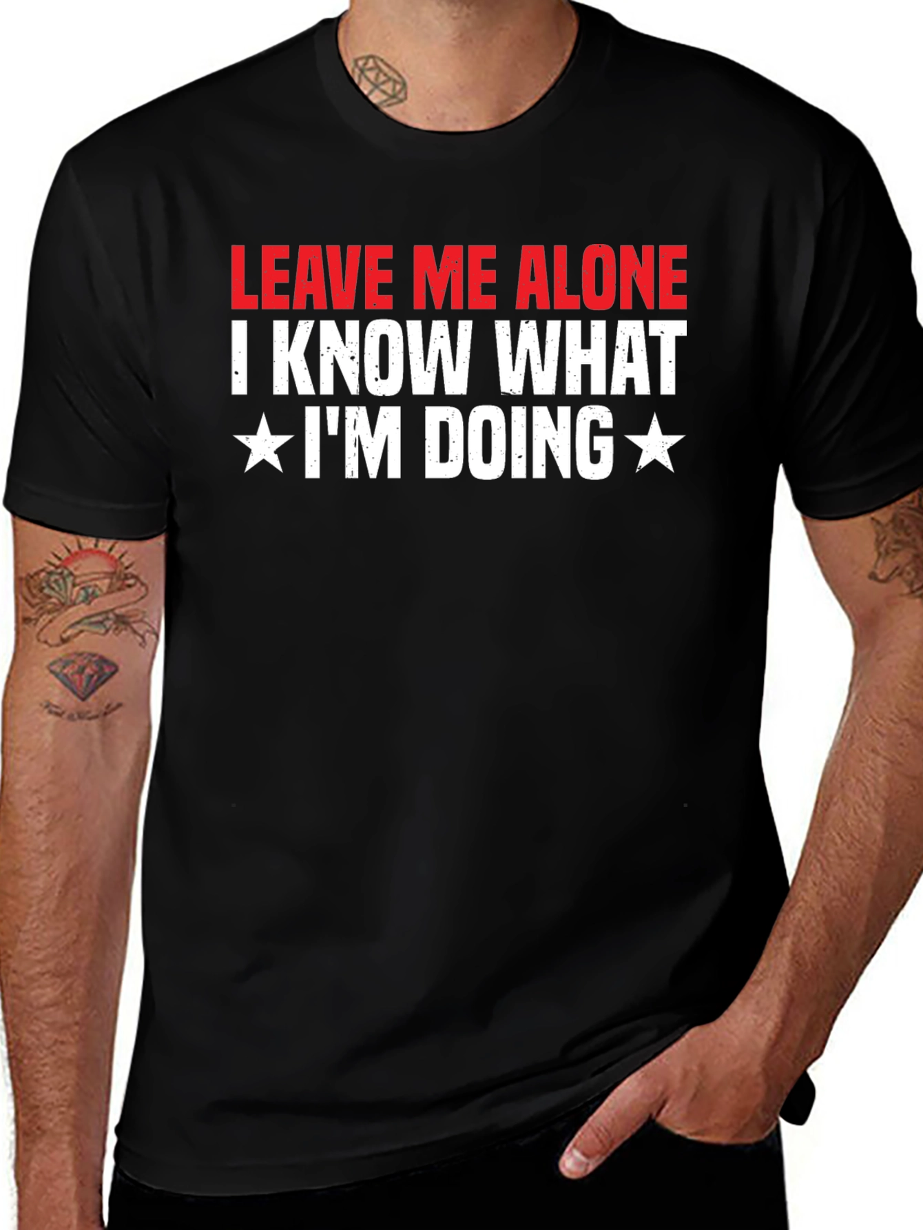 Leave Me Alone Graphic T-Shirt - Unisex Black Tee