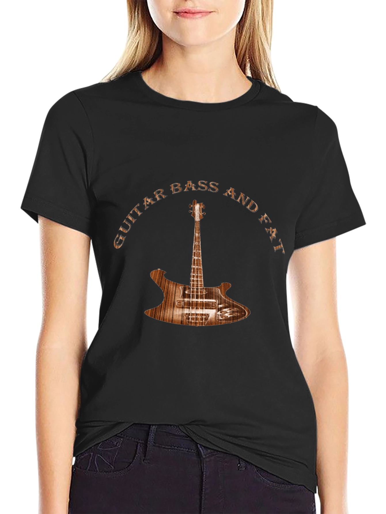 Guitar Bass and Fat Graphic T-Shirt