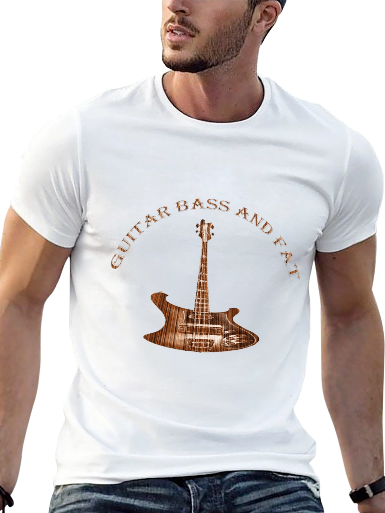 Guitar Bass and Fat Graphic T-Shirt