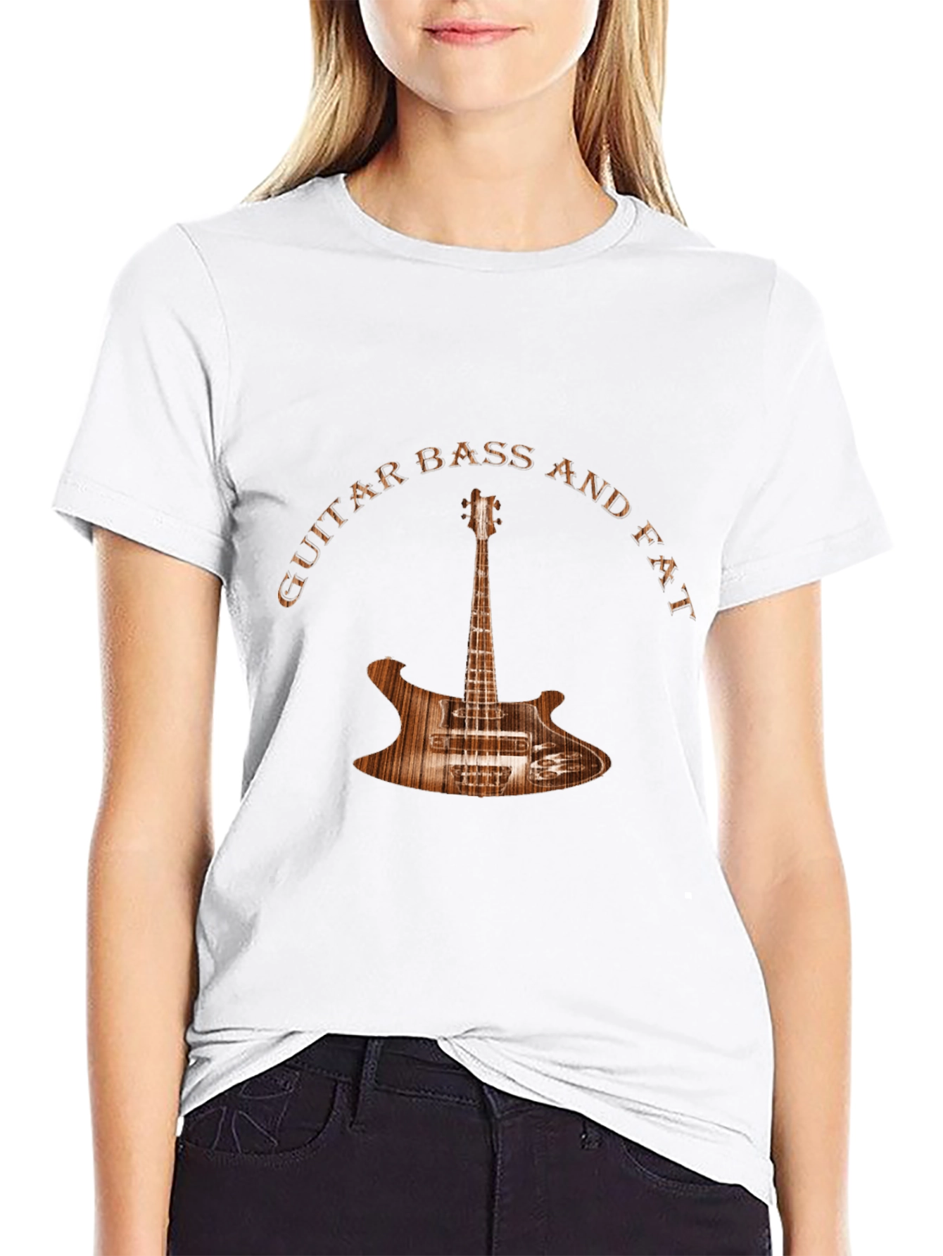 Guitar Bass and Fat Graphic T-Shirt