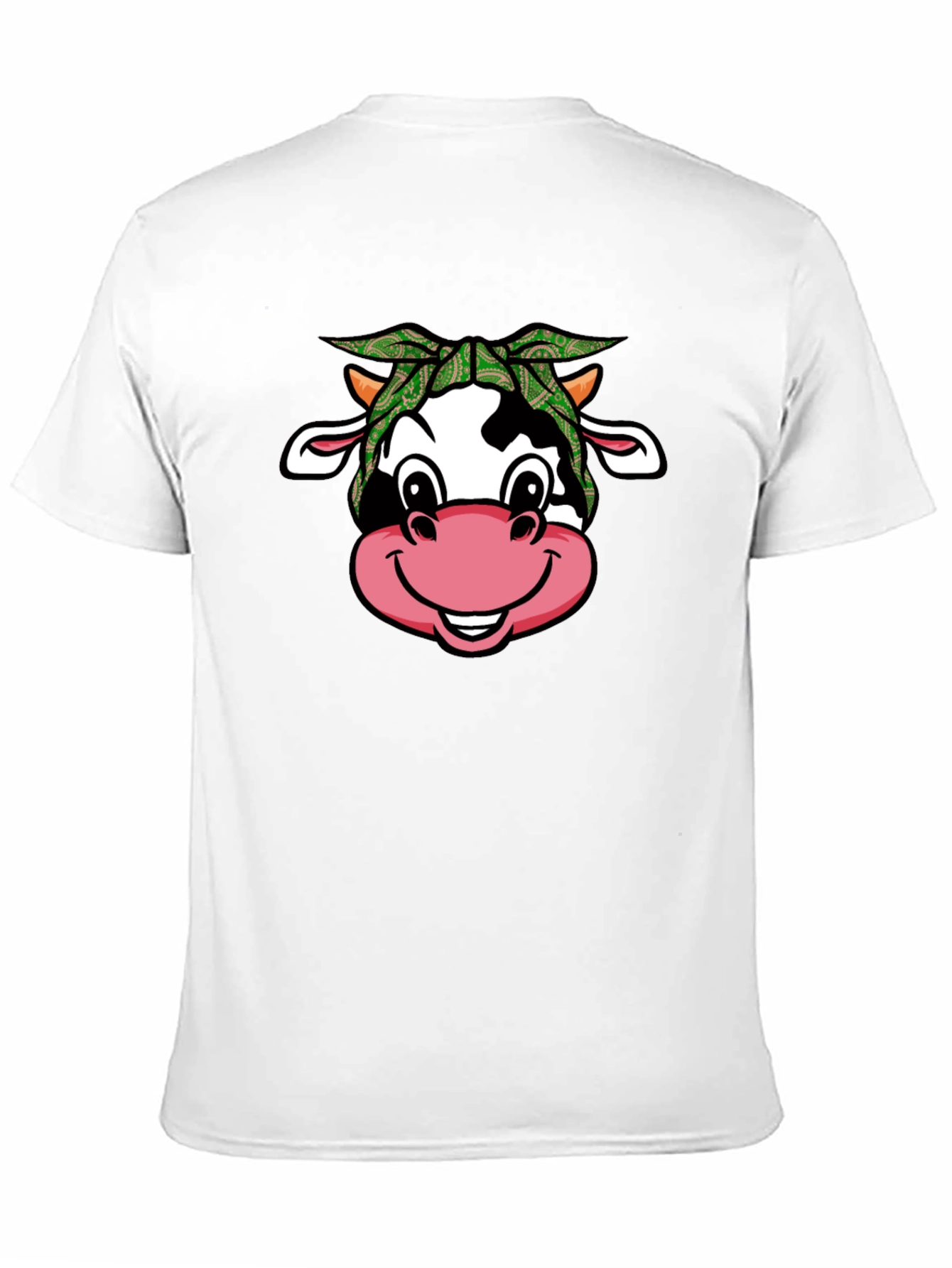 Cow Bandana T-Shirt - Cute Animal Graphic Tee