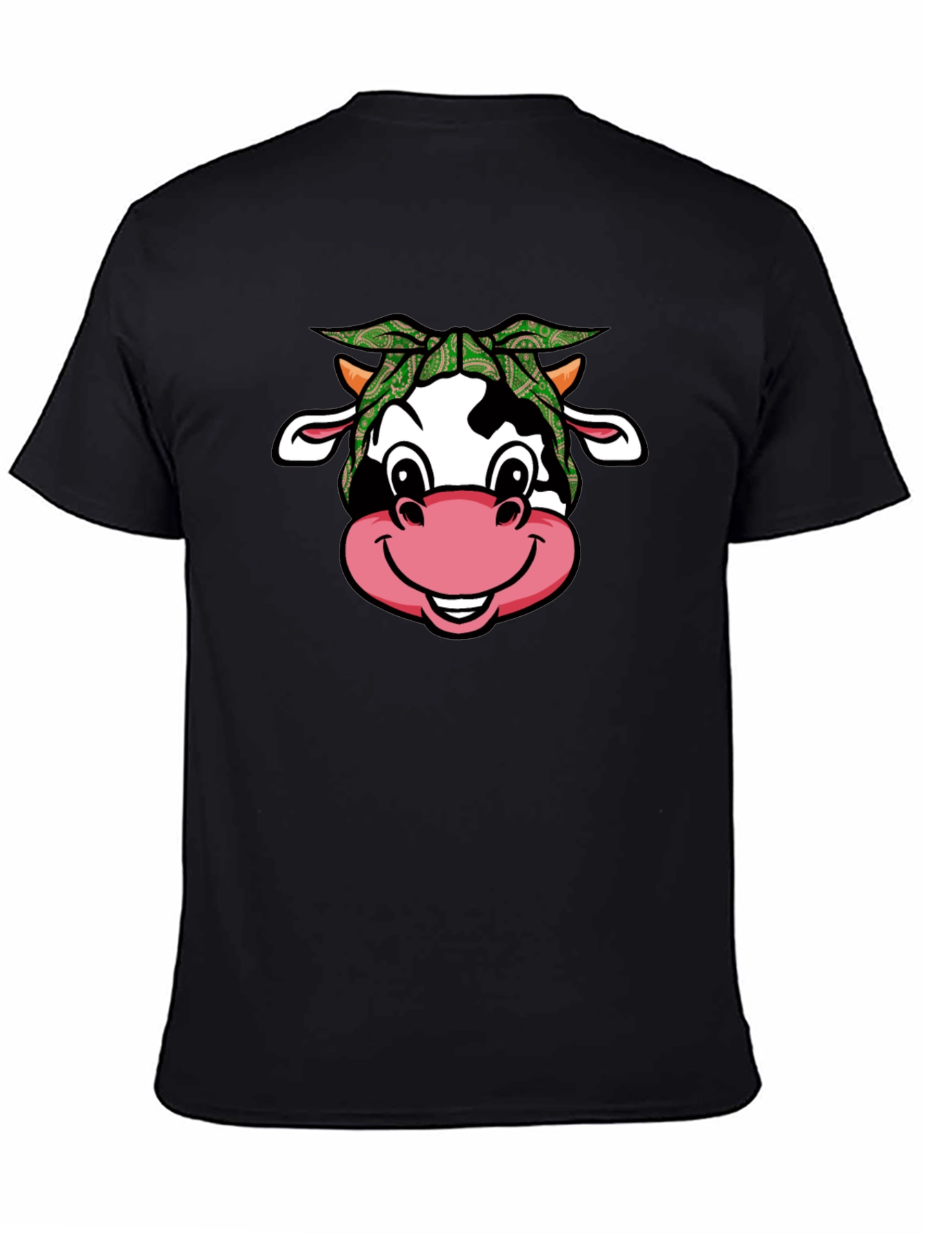 Cow Bandana T-Shirt - Cute Animal Graphic Tee