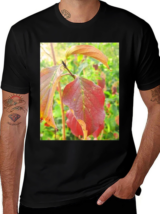Autumn Leaves Graphic Tee - Nature Inspired Design