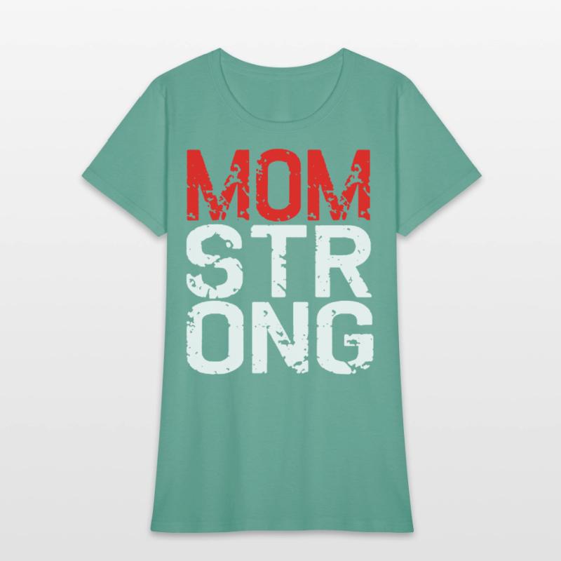 MOM STRONG WOMEN RACERBACK TANK TOP CROSSFIT FLEX