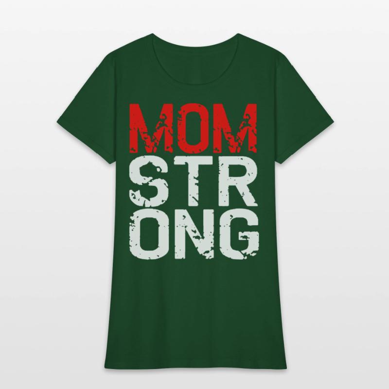 MOM STRONG WOMEN RACERBACK TANK TOP CROSSFIT FLEX