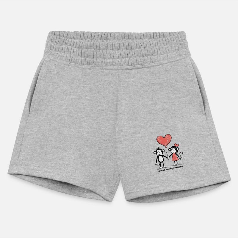 Monkey Lovers Stick Figure Couple