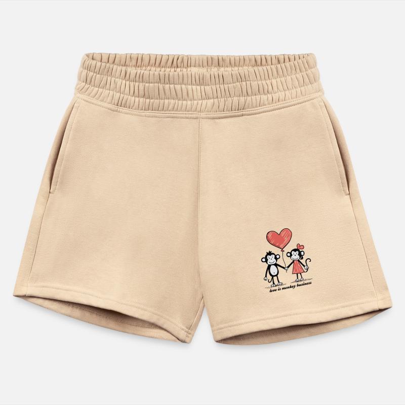 Monkey Lovers Stick Figure Couple