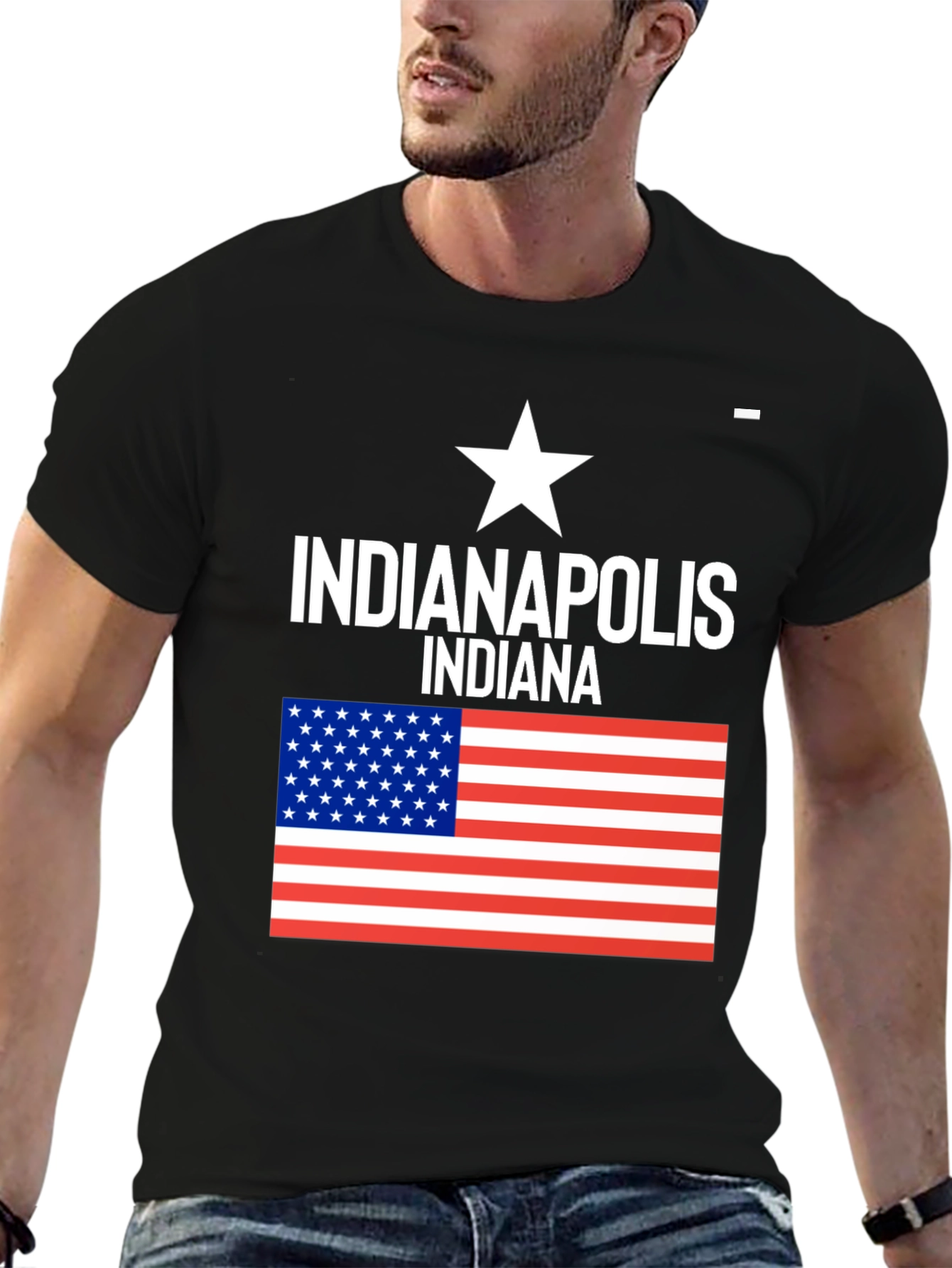 Indianapolis Indiana USA Flag T-Shirt