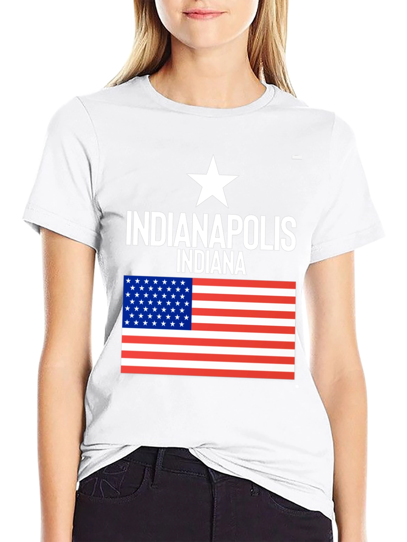 Indianapolis Indiana USA Flag T-Shirt
