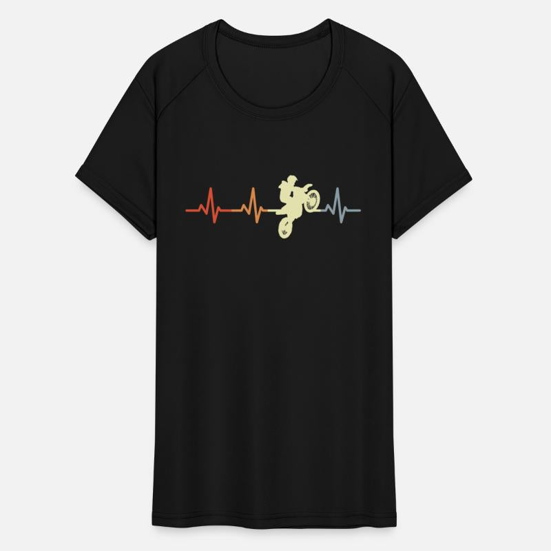 Motocross Rider Heart Rate Vintage