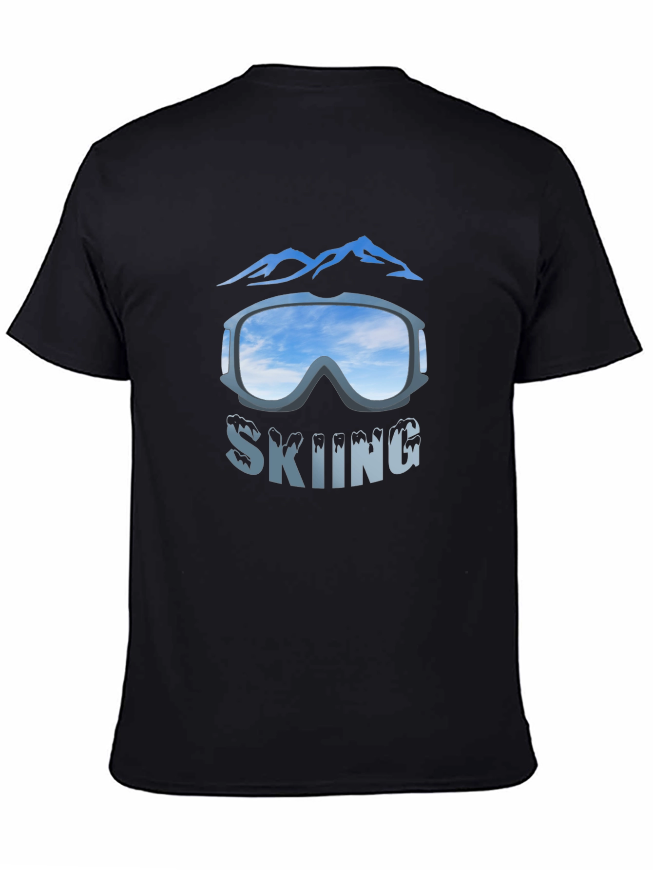 Skiing Goggles Graphic T-Shirt - Mountain Adventure Tee