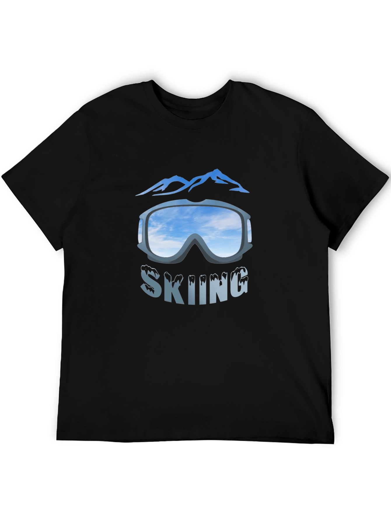 Skiing Goggles Graphic T-Shirt - Mountain Adventure Tee