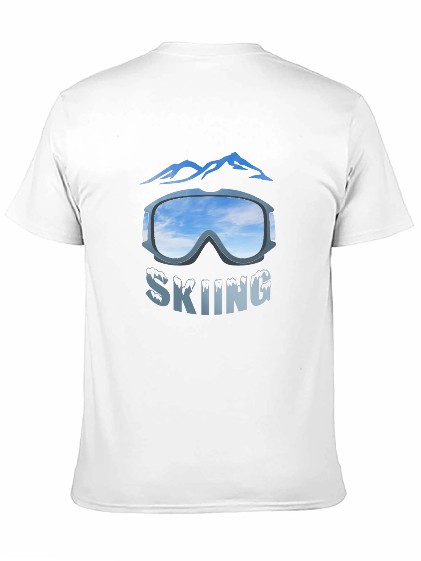 Skiing Goggles Graphic T-Shirt - Mountain Adventure Tee