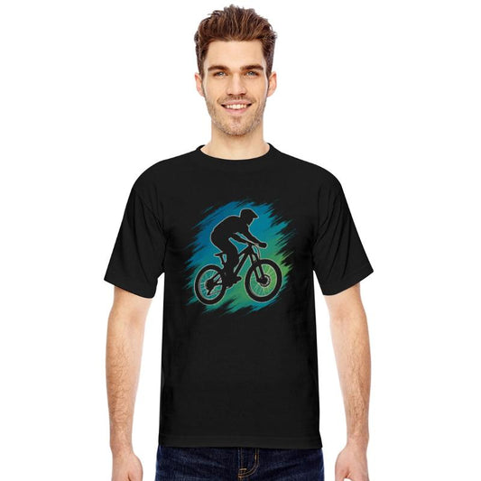 Mountain Bike Rider Silhouette