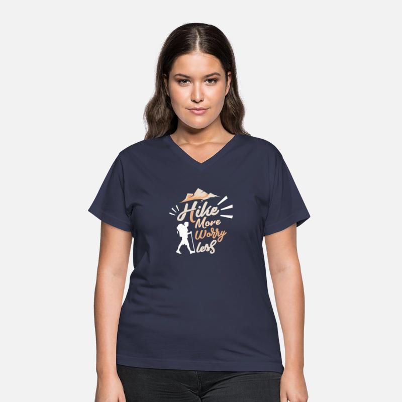 Mountains Shirt Hike More Worry Less Gift Tee