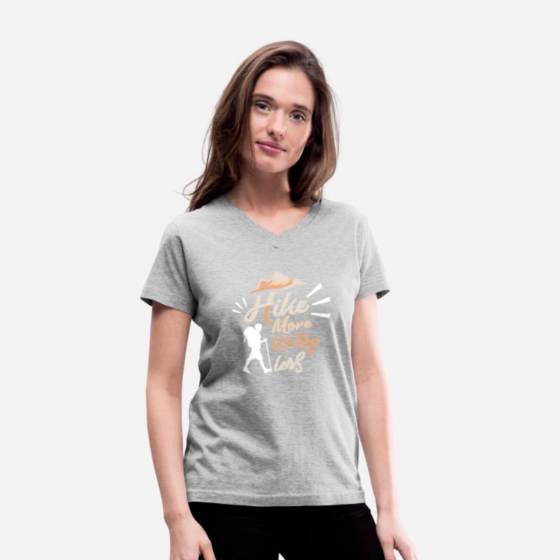 Mountains Shirt Hike More Worry Less Gift Tee