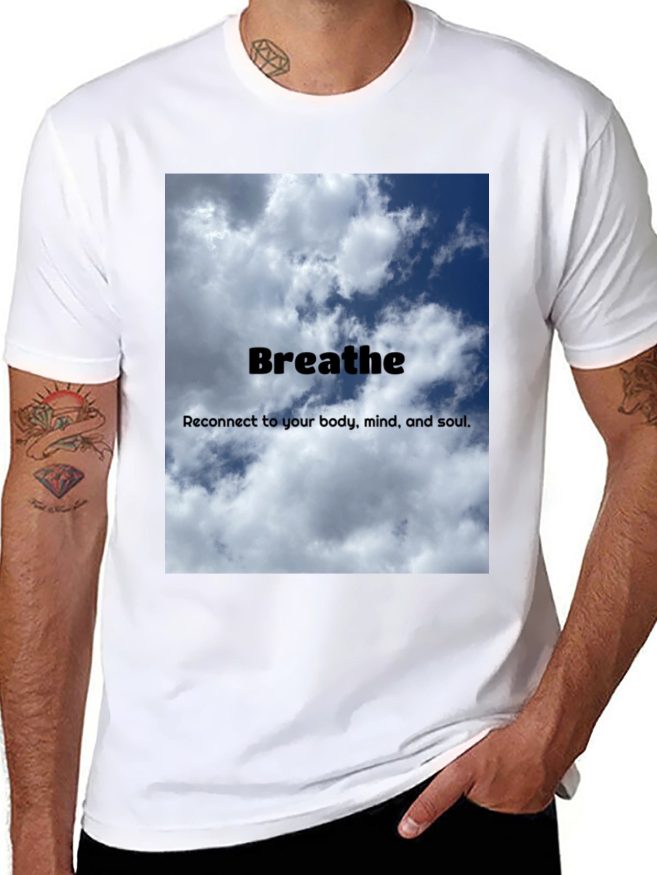 Breathe Graphic T-Shirt - Relax Reconnect Recharge