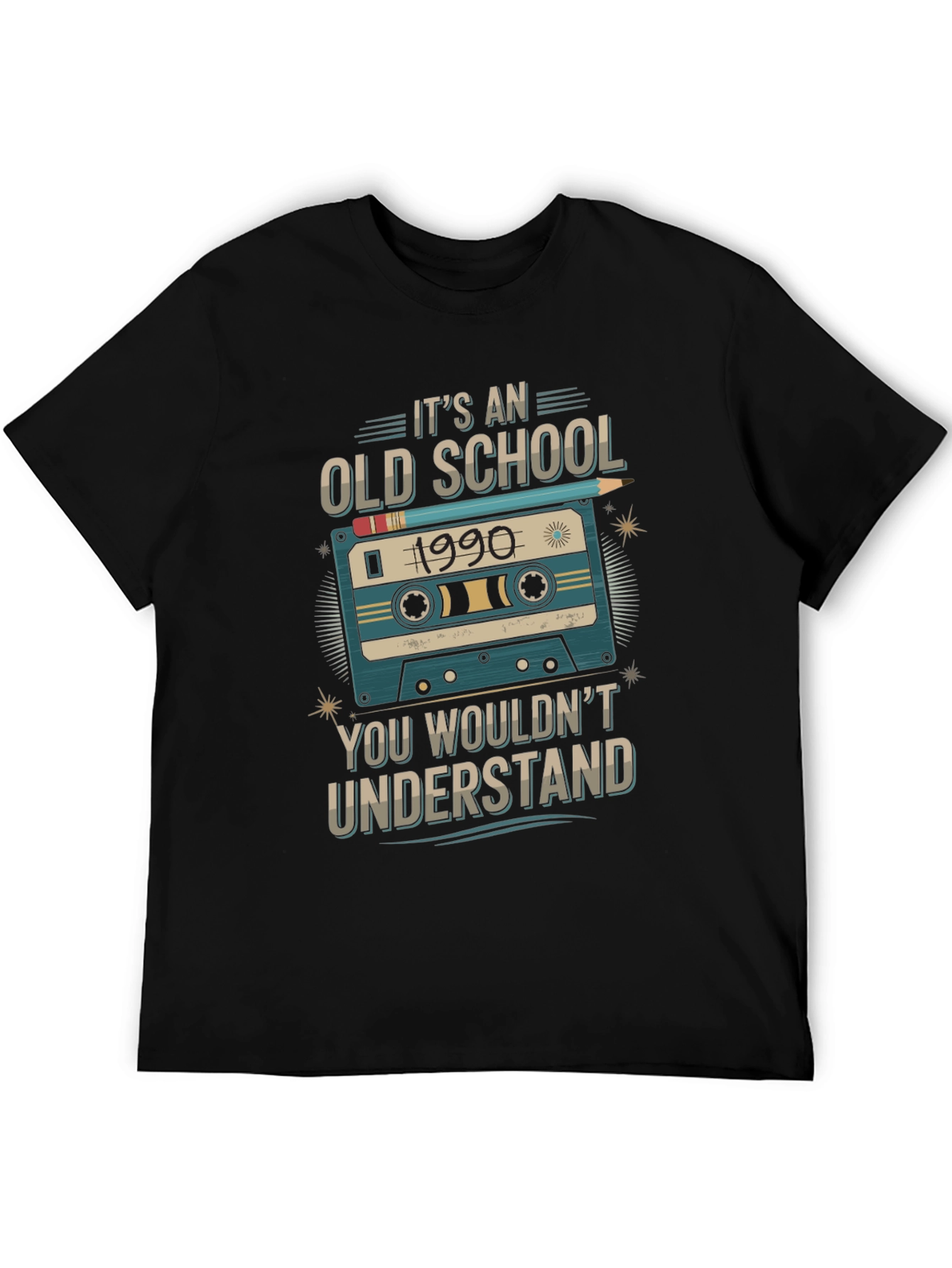 Old School 1990 Cassette Tape T-Shirt