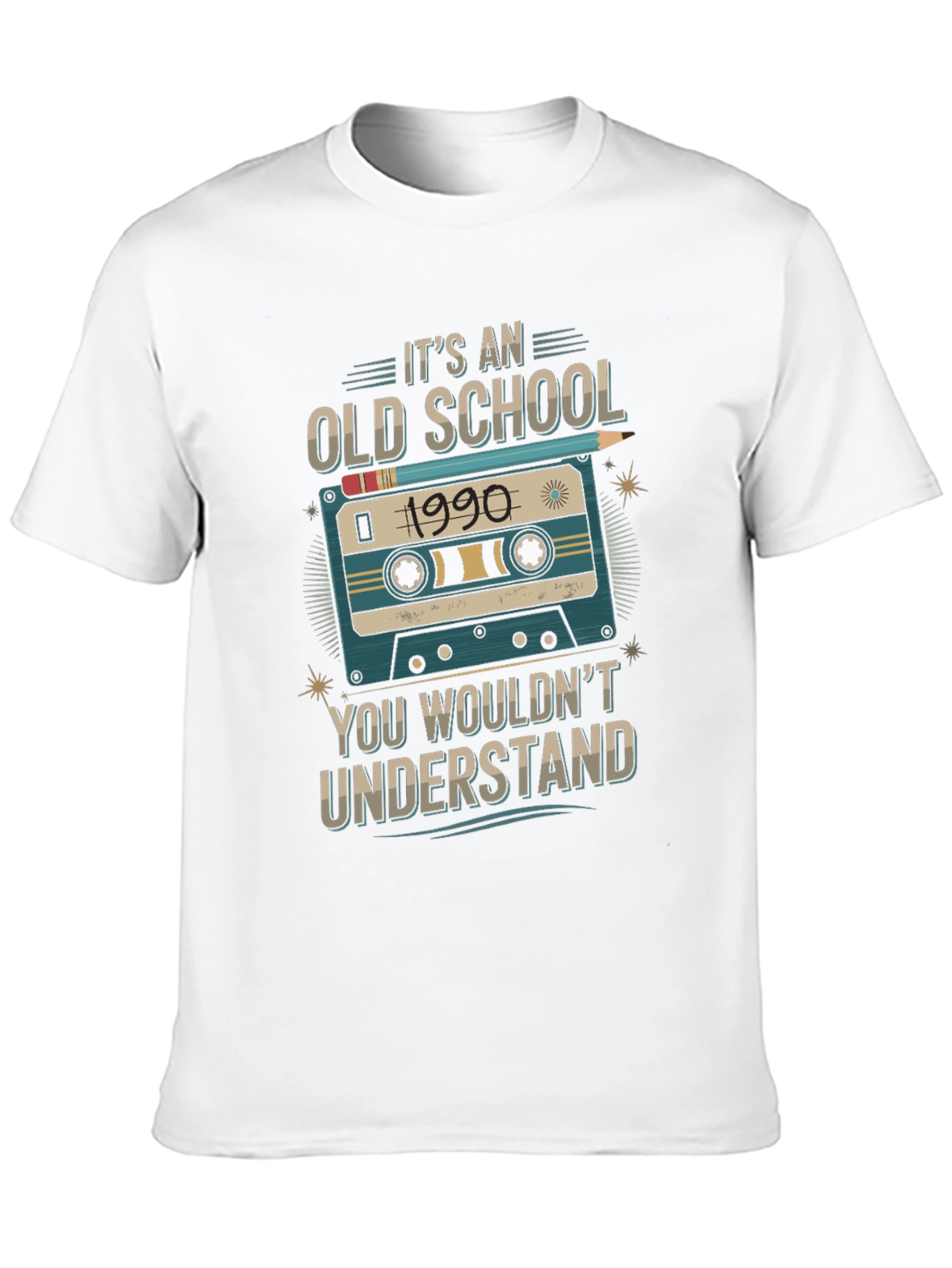 Old School 1990 Cassette Tape T-Shirt