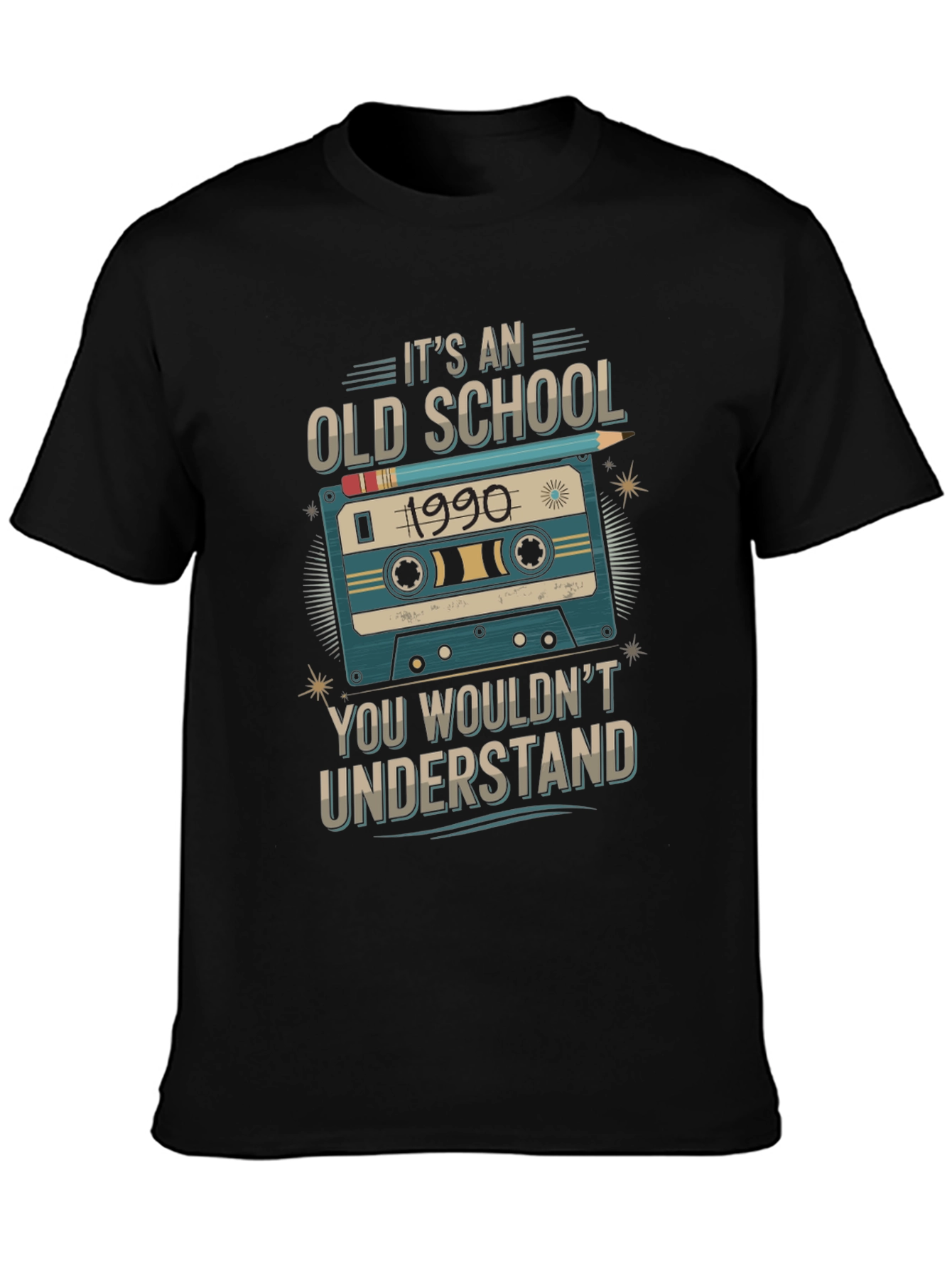 Old School 1990 Cassette Tape T-Shirt