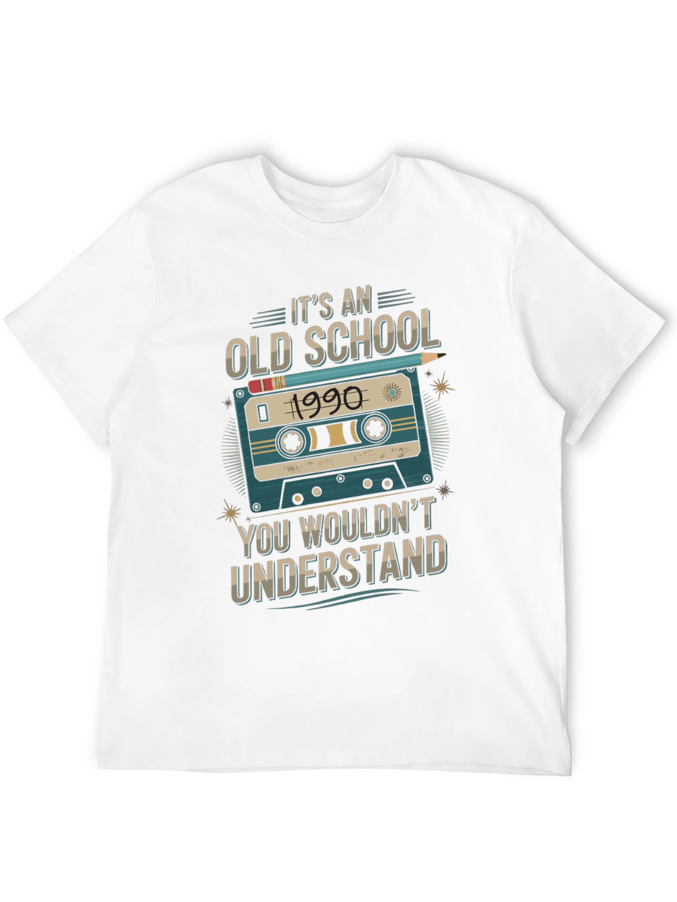 Old School 1990 Cassette Tape T-Shirt