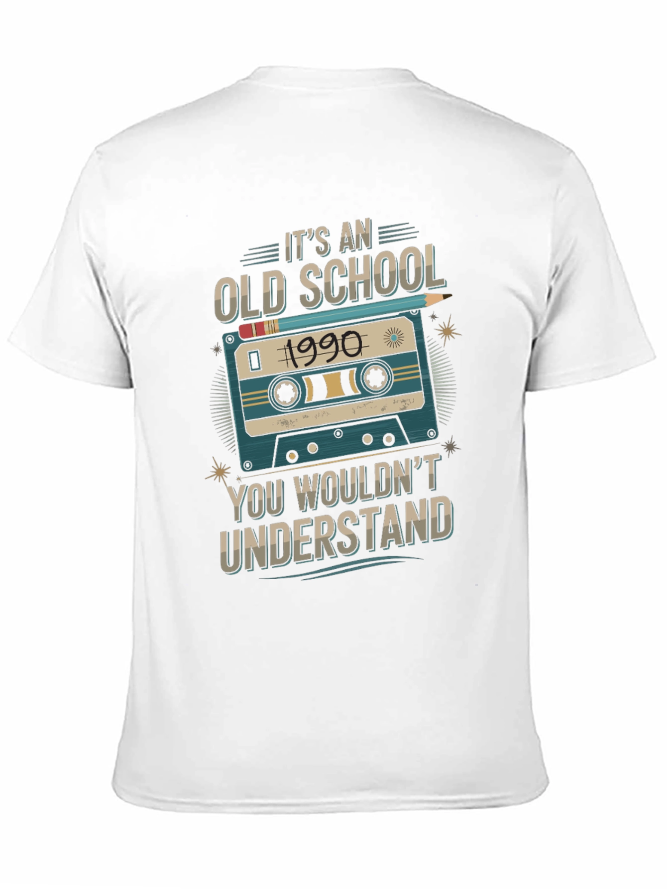 Old School 1990 Cassette Tape T-Shirt