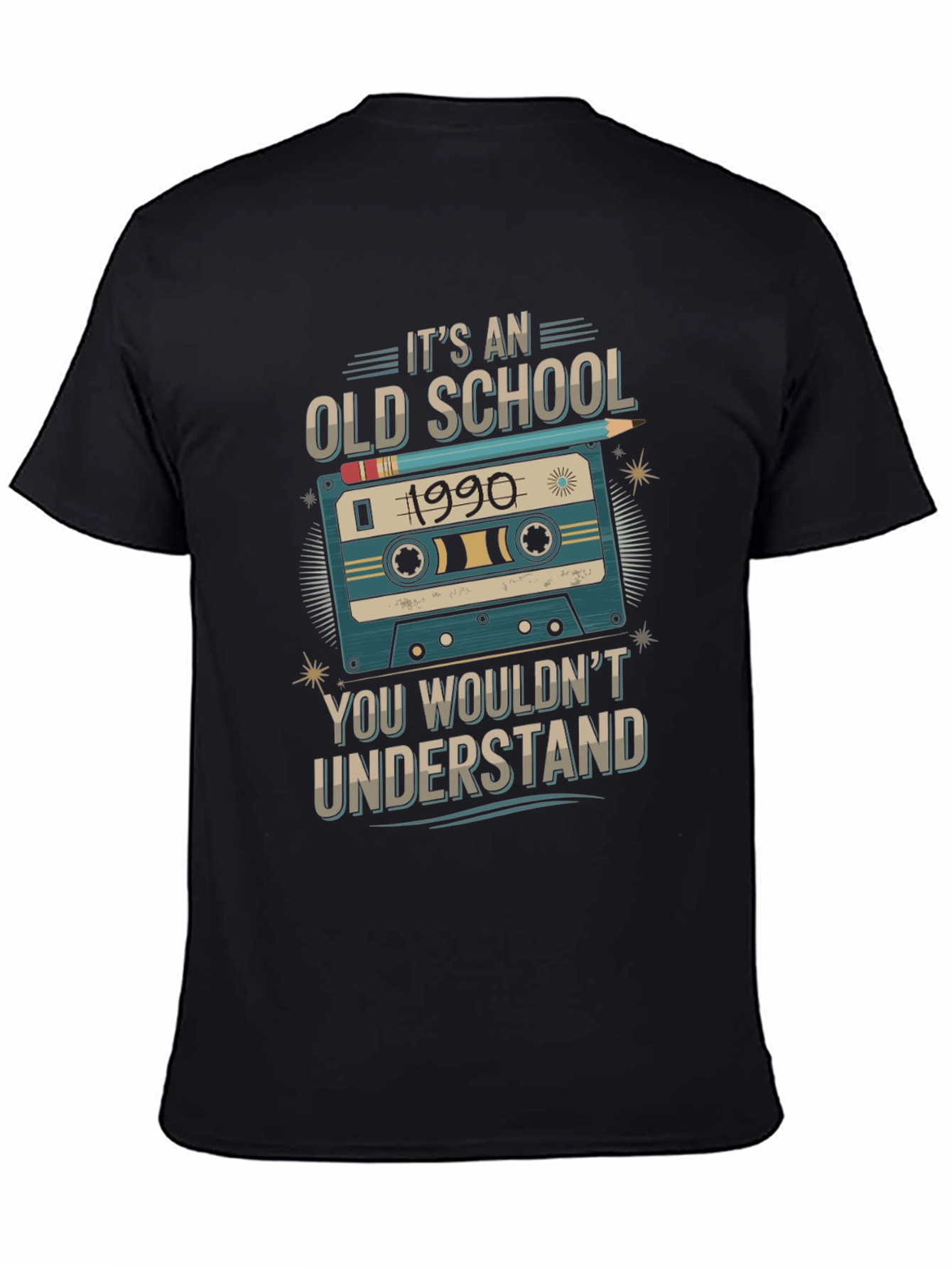 Old School 1990 Cassette Tape T-Shirt
