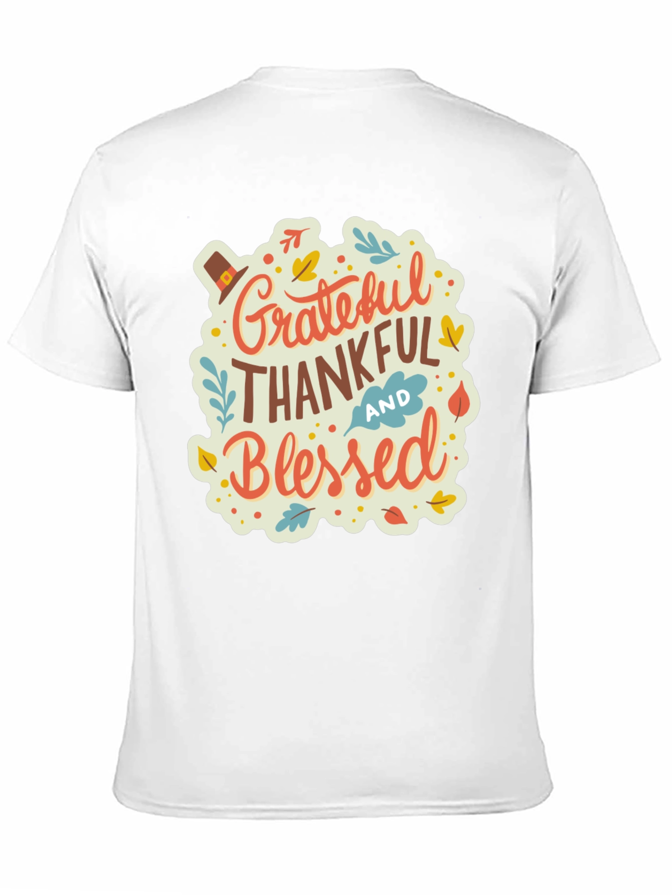 Grateful Thankful Blessed Thanksgiving T-Shirt