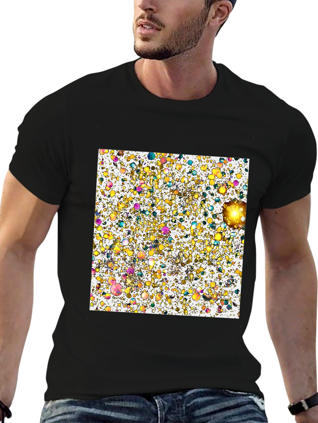 Abstract Bubbles Graphic Tee