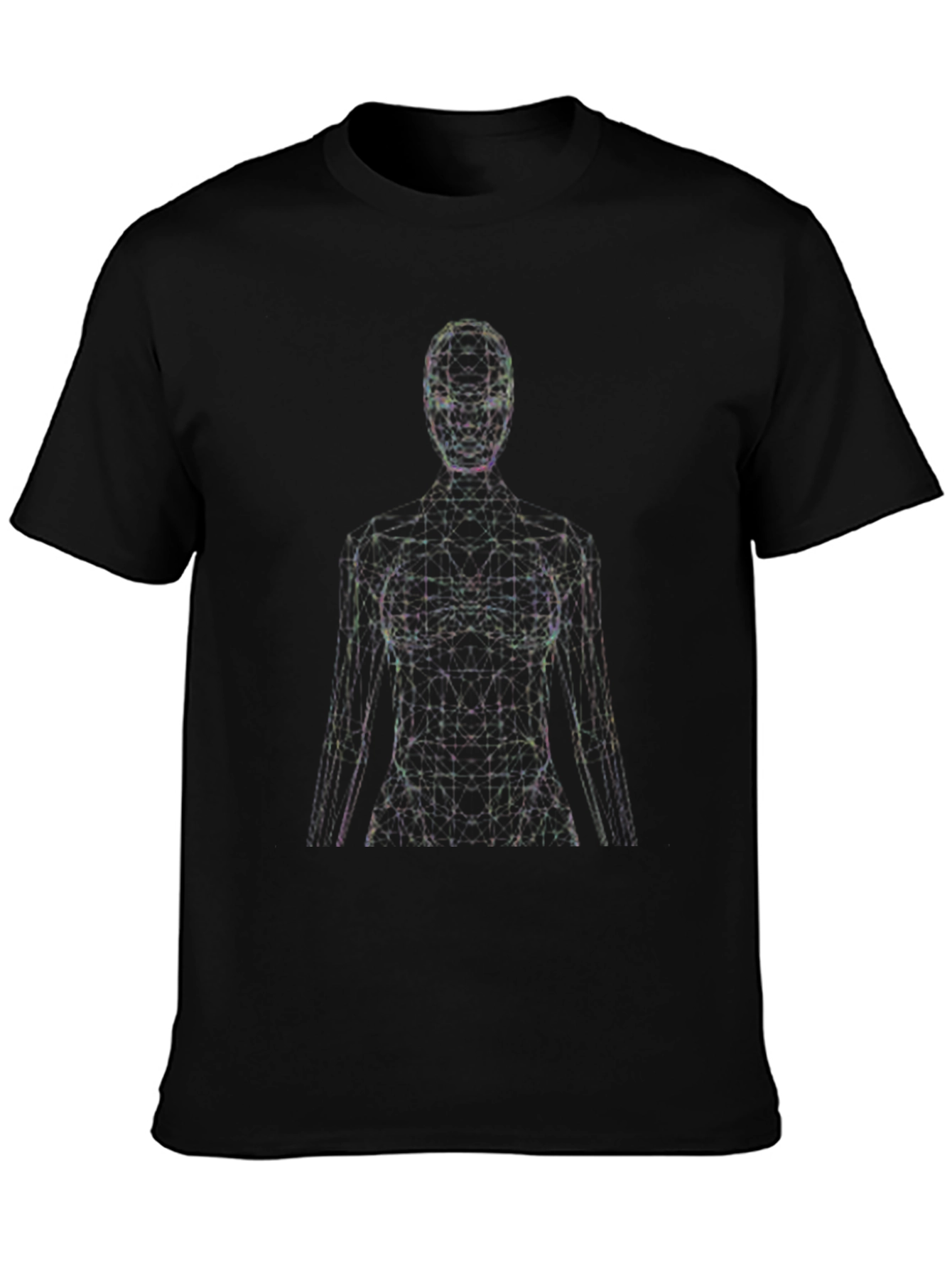Abstract Figure Graphic T-Shirt - Modern Style