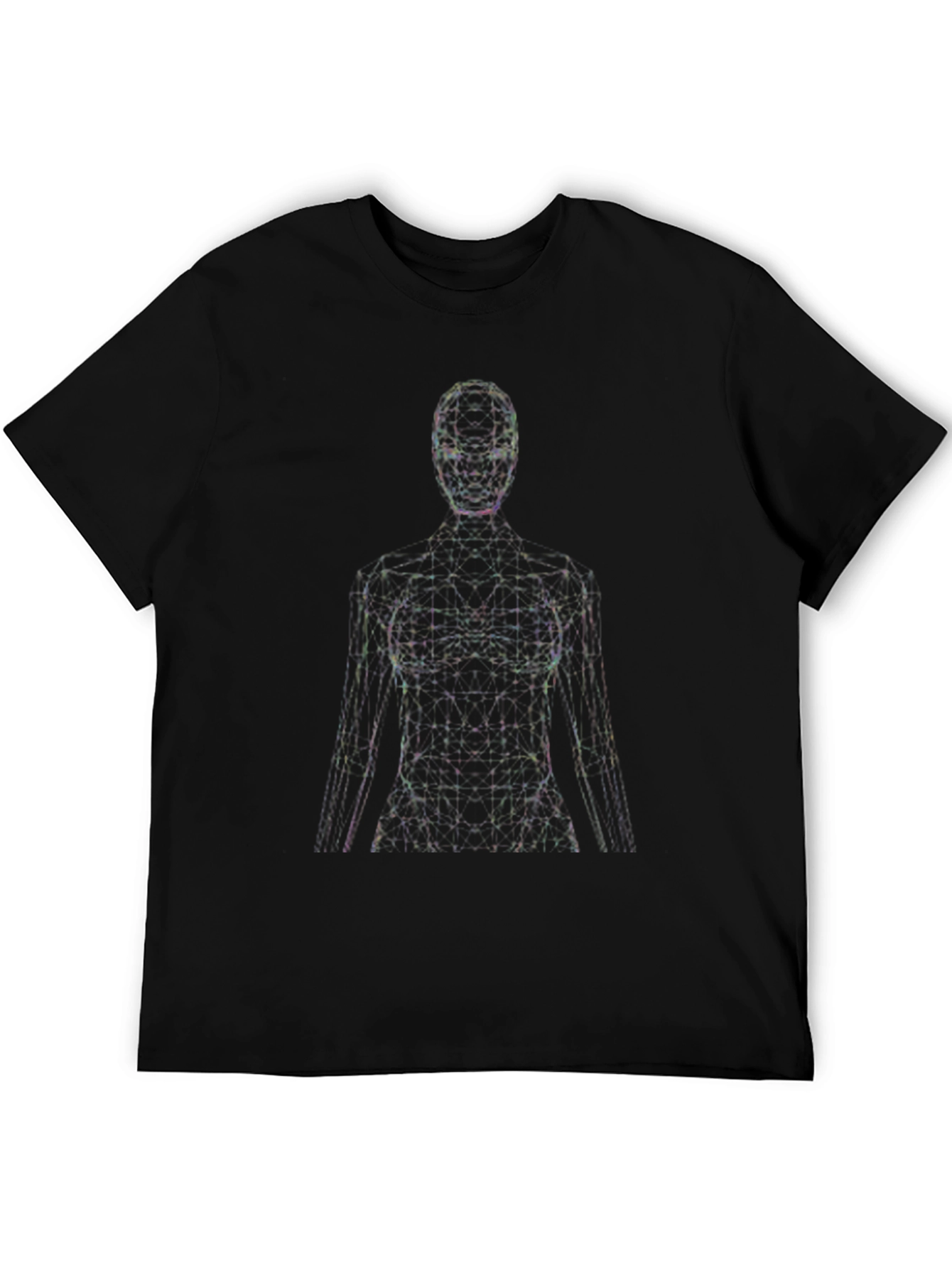 Abstract Figure Graphic T-Shirt - Modern Style