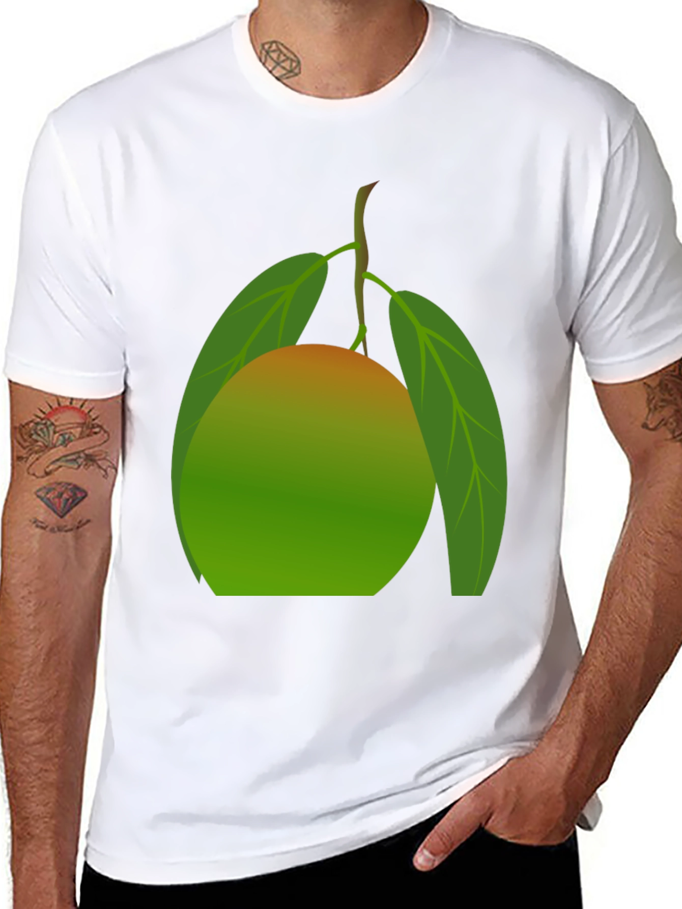 Mango Graphic T-Shirt - Tropical Fruit Design
