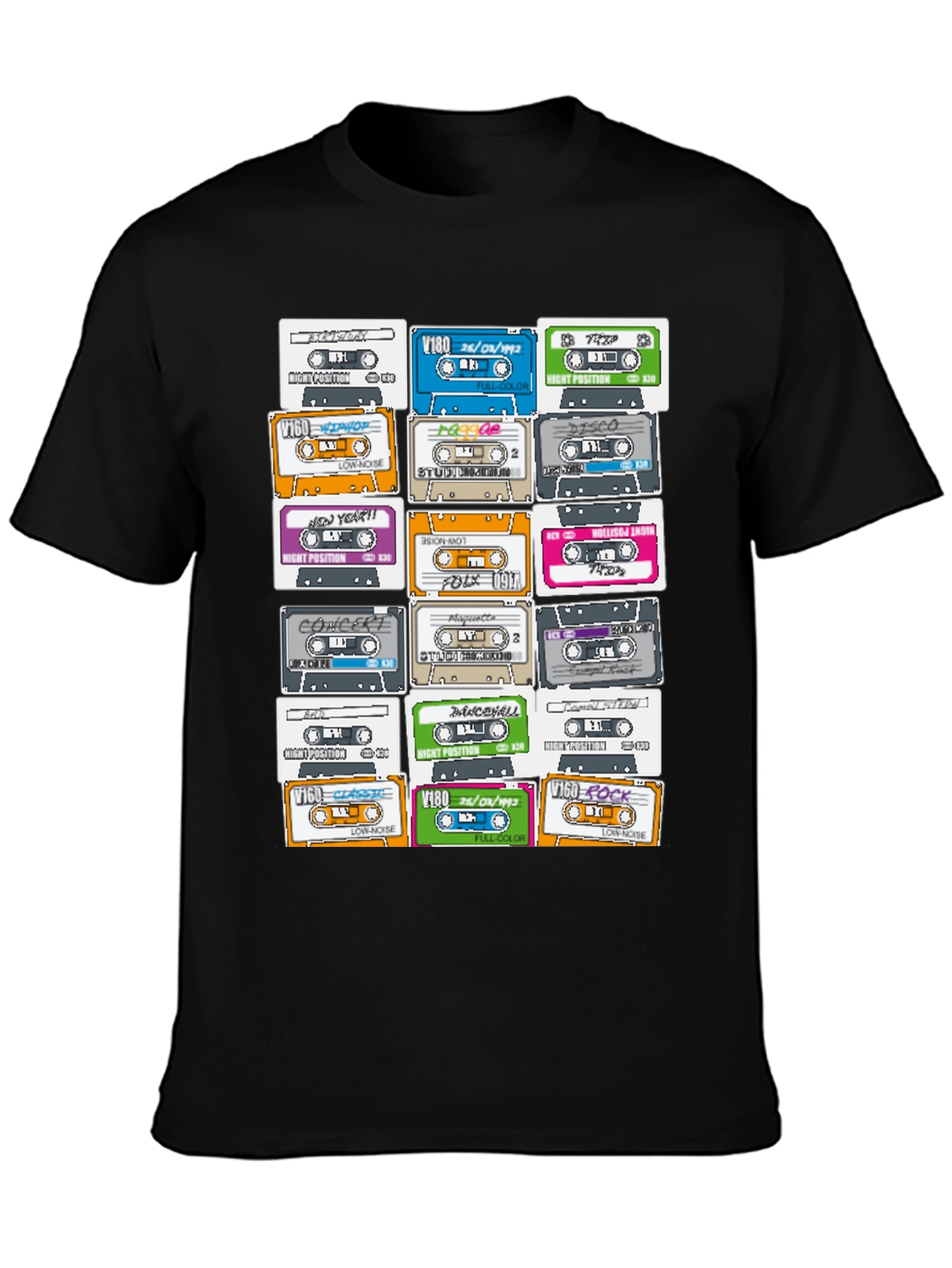Retro Cassette Tape Graphic T-Shirt - Music Lover Tee