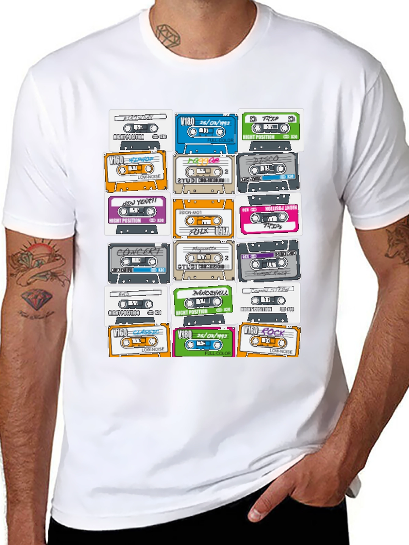 Retro Cassette Tape Graphic T-Shirt - Music Lover Tee