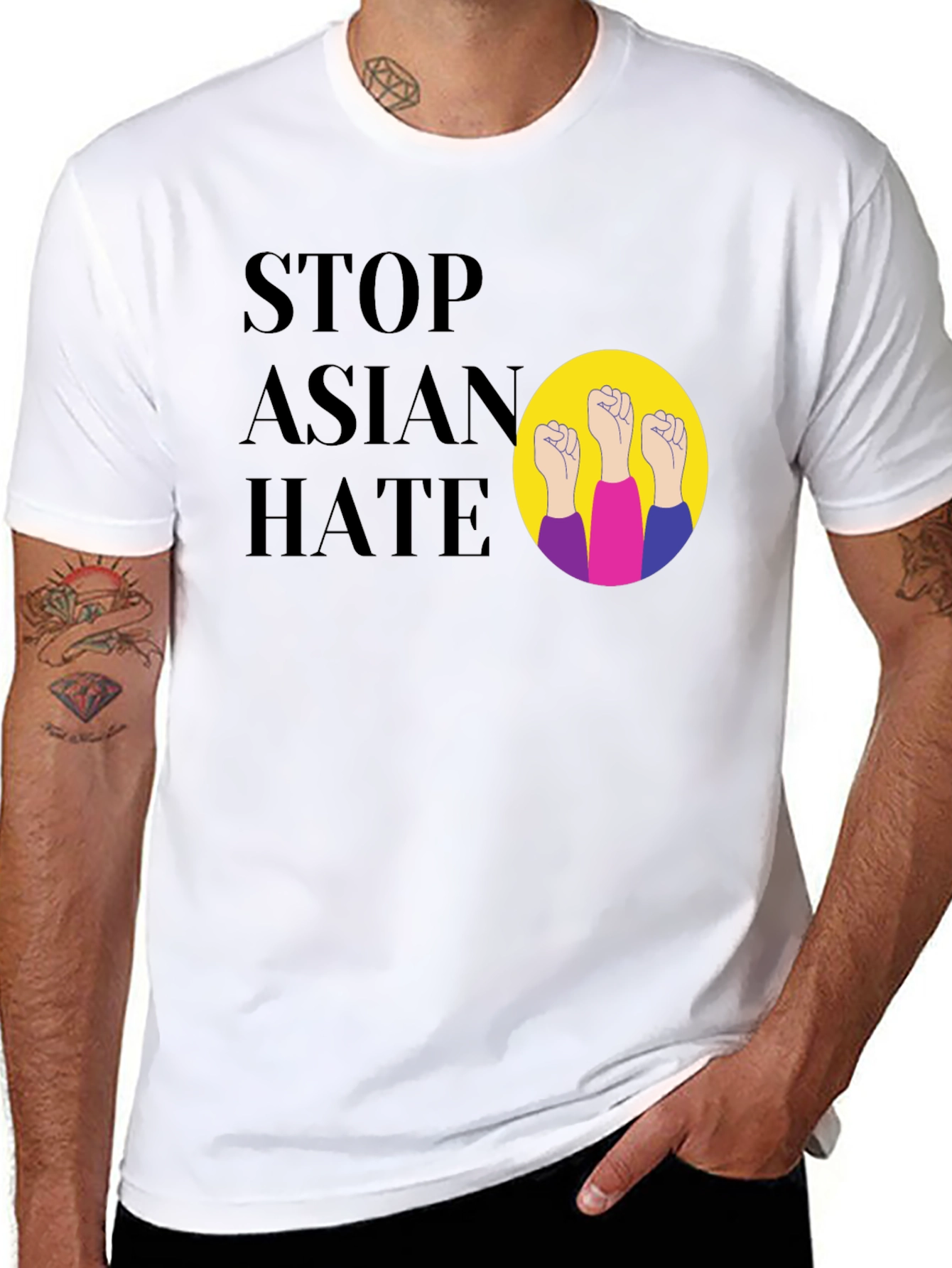 Stop Asian Hate Graphic Tee