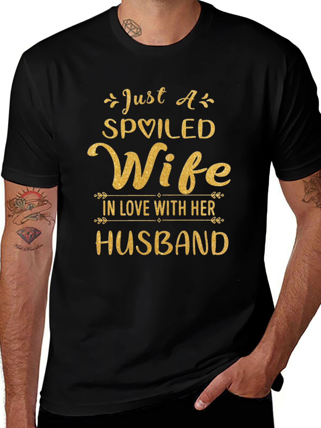 Spoiled Wife Graphic Tee - Husband Love T-Shirt