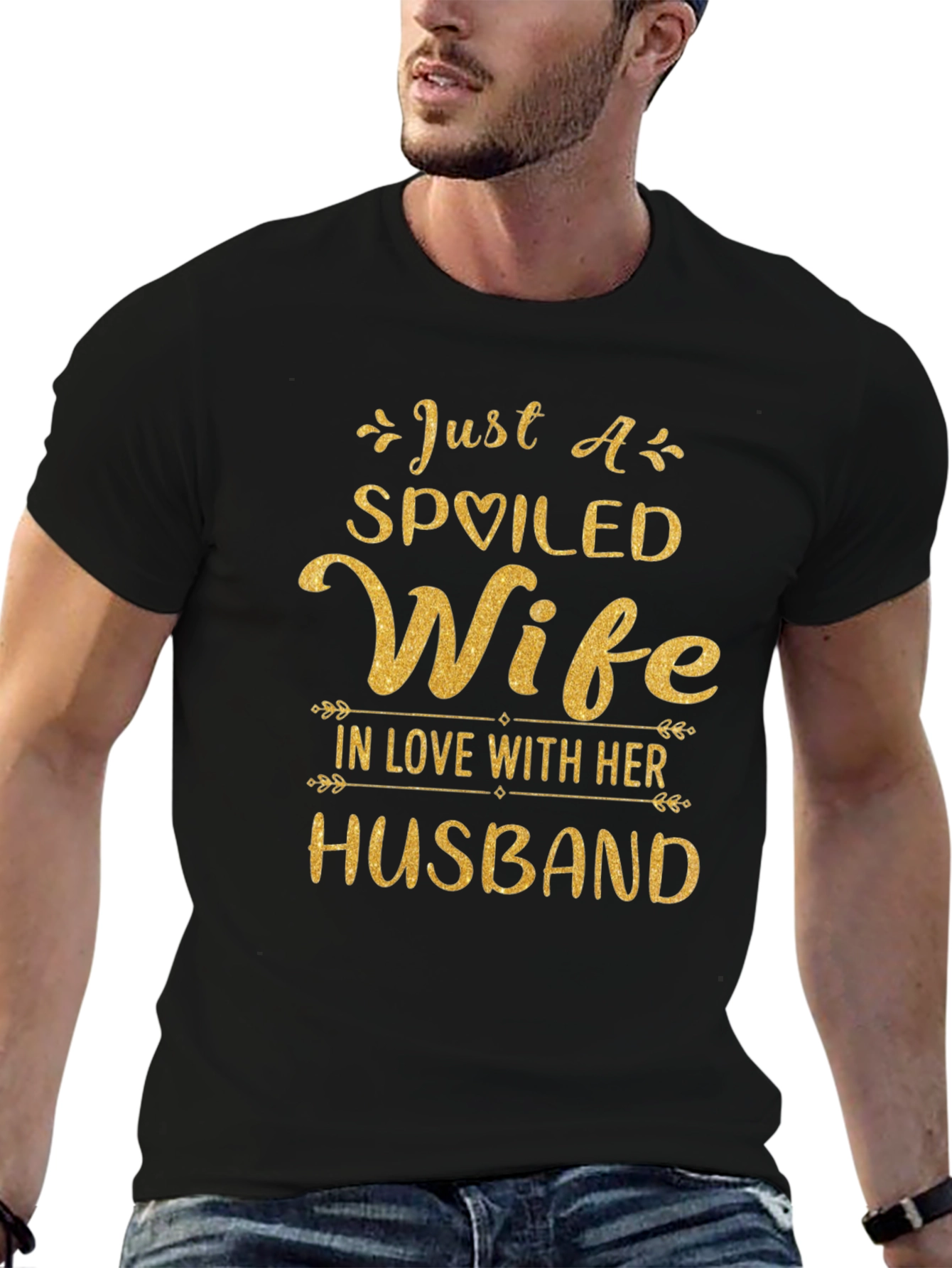 Spoiled Wife Graphic Tee - Husband Love T-Shirt